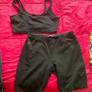 Two piece biker set